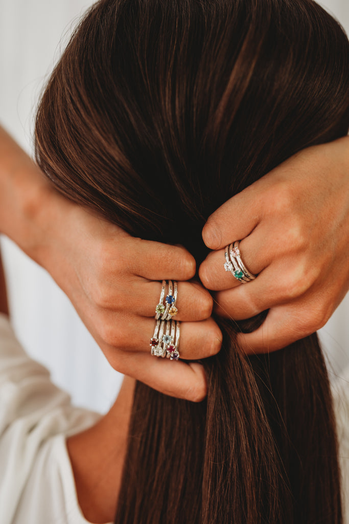 Explore Our Birthstone Stacking Rings...